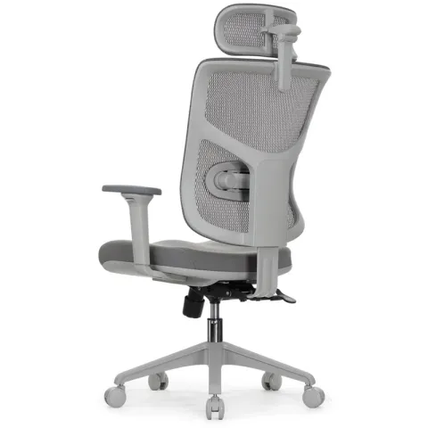 Кресло FALTO STAR OFFICE ERGO 3 (3D поясничный упор,3D подлокотник 5D подголов, сетка, ткань, серый)