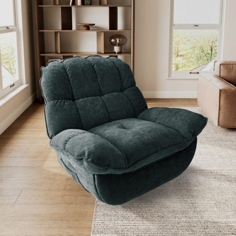 Электрическое кресло-реклайнер Eureka с местом для хранения вещей, зелёный