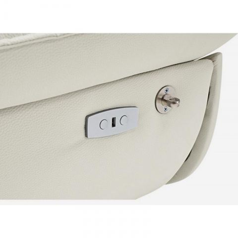 Кресло-реклайнер Eureka EEA02 с откидной спинкой и функцией качания, белый