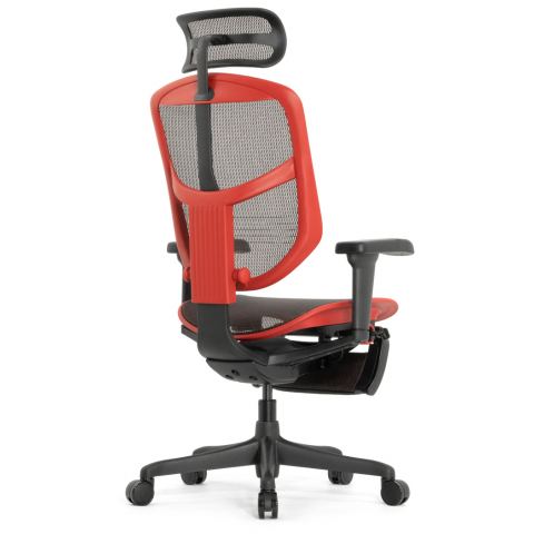 Кресло Falto Enjoy Ultra Gaming U9 Ottoman с подножкой (red-black mixed каркас/сетка black mesh)