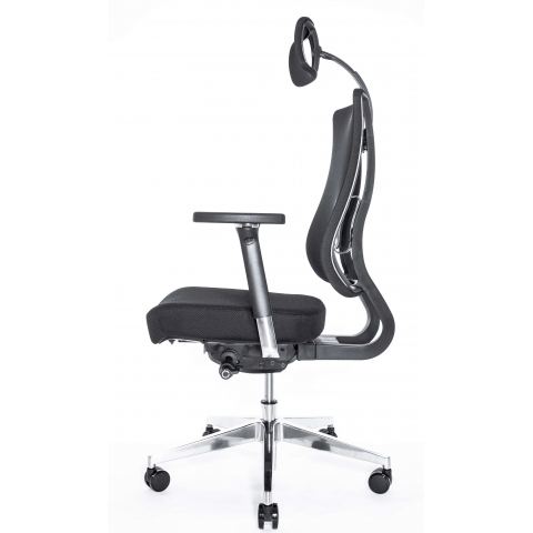 Кресло Falto X-Trans Xtr 11KAL-AL  (каркас черный, спинка черная, сидение черное)