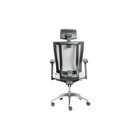Кресло Falto Promax PMX11KALM-AL/GY-GY (каркас черный, спинка сетка серая, сидение ткань серая)