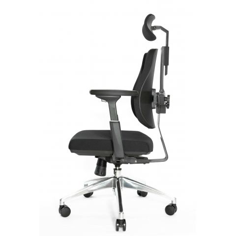 Ортопедическое компьютерное кресло Falto Orto Alpha AM-02A (черный каркас/обивка ткань black)