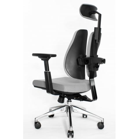 Ортопедическое офисное кресло Falto Orto Alpha AM-02A (черный каркас/обивка ткань d.grey)