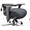 Кресло Falto Smart-T 1501-10H ong Fighter black 60999 (черный каркас/черная ткань /подголовник кожа натур.)