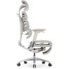 Компьютерное кресло Falto Evolution (серый каркас, сетка белая, подножка встроенная)