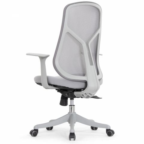 Кресло Falto Кураж (без подголовника, сетка, ткань, серый)