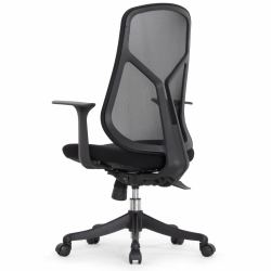 Кресло Falto Кураж (без подголовника, сетка, ткань, черный)