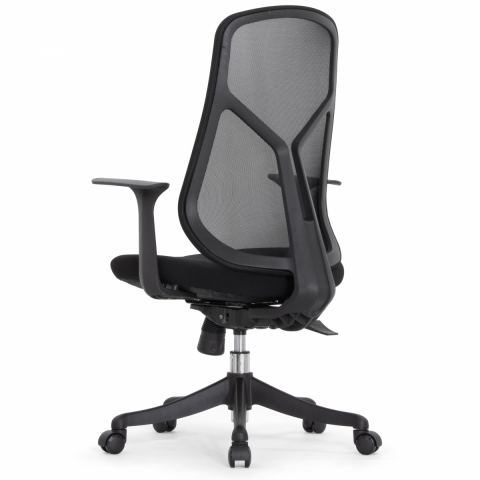 Кресло Falto Кураж (без подголовника, сетка, ткань, черный)