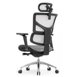 Кресло Falto Sail Art 2 (подлокотники 6D(360), сетка, каркас серый, белый)