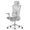 Кресло Falto Sail 2 (динамичный поясничный упор, подлокотникии 6D(360), сетка, каркас серый, белый)
