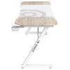 Стол компьютерный ZONE 51 TRINE 140 Wood/White