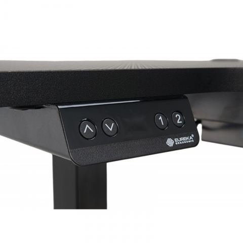 Стол для компьютера (для геймеров) угловой (правый) c электроприводом EUREKA ERK-L60R-B-PRO-V1-EU