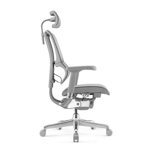 Кресло Falto IOO-E2 Elite (серый каркас/сетка T-168-B2 natural mesh светло серый/крестовина металл)