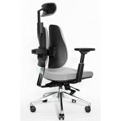 Ортопедическое офисное кресло Falto Orto Alpha AM-02A (черный каркас/обивка ткань d.grey)