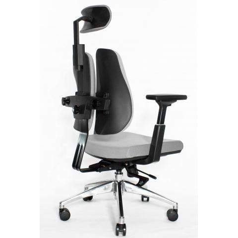 Ортопедическое офисное кресло Falto Orto Alpha AM-02A (черный каркас/обивка ткань d.grey)