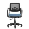 Кресло Robo С-250 SY-1208-BK-BL  (каркас черный/спинка сетка черная/сидение ткань синяя)