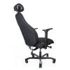 Кресло Dispatcher–Lux Long 1901-8H D.GREY SV-280-3001 (черный каркас/серая ткань/ал. крестовина)