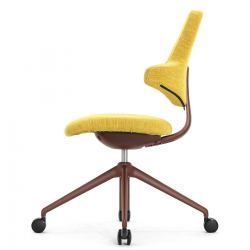 Стул Falto Sokoa-Activ (каркас бордо/обивка mozart жёлтая)