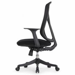 Кресло Falto Кураж (без подголовника, сетка, ткань, черный)