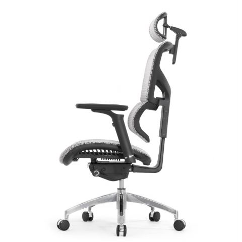 Кресло Falto Sail Art 2 (подлокотники 6D(360), сетка, каркас серый, белый)