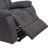 Кресло-реклайнер Eureka GER02 с подъемным механизмом, серый