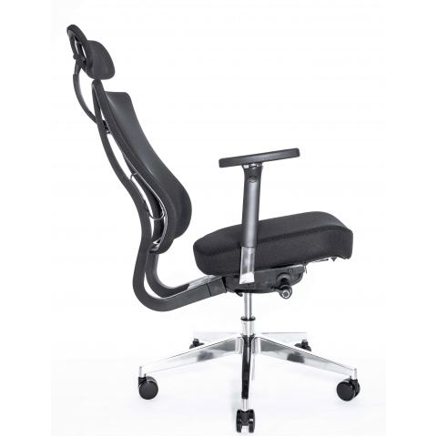 Кресло Falto X-Trans Xtr 11KAL-AL  (каркас черный, спинка черная, сидение черное)