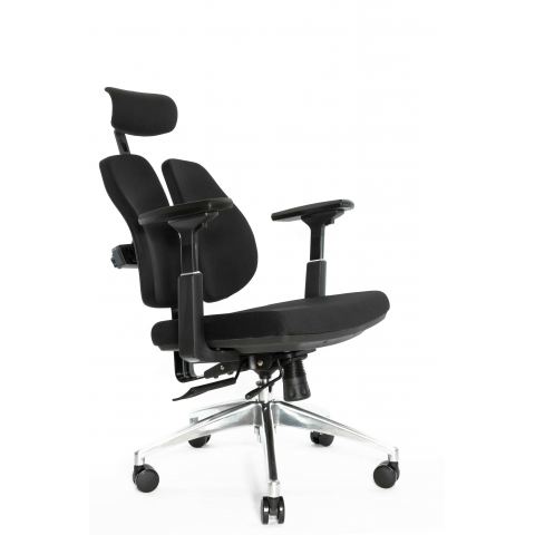 Ортопедическое компьютерное кресло Falto Orto Alpha AM-02A (черный каркас/обивка ткань black)