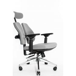 Ортопедическое офисное кресло Falto Orto Alpha AM-02A (черный каркас/обивка ткань d.grey)