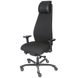 Кресло Falto First (наклон вперед, зауженная спинка, ткань, черный)