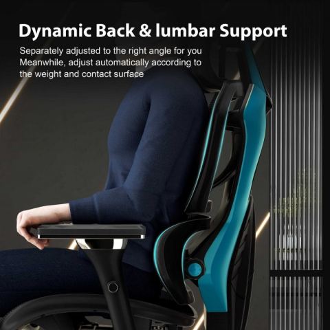 Эргономичное компьютерное кресло Eureka TYPHON, Blue