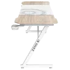 Стол компьютерный ZONE 51 TRINE 160 Wood/White