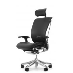 Кресло Expert Spring SPL - 01 (кожа черная / каркас черный)