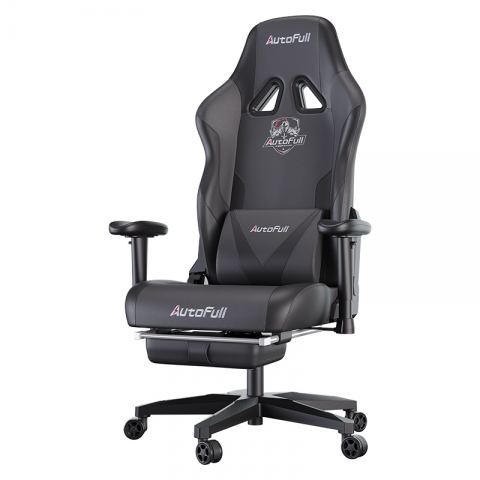 Премиум игровое кресло Autofull серия C3, AF050DS, с поддержкой для ног, черный
