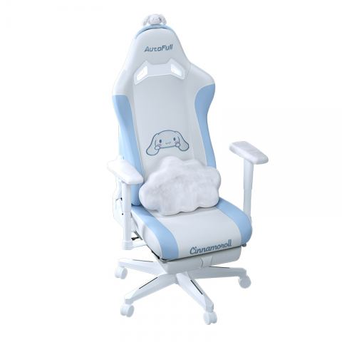 Премиум игровое кресло Autofull серия C2, AF101WS, с поддержкой для ног, белый