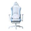 Премиум игровое кресло Autofull серия C2, AF101WS, с поддержкой для ног, белый