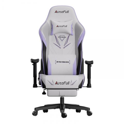 Премиум игровое кресло Autofull серия C3, AFC301WSS, с поддержкой для ног, белый