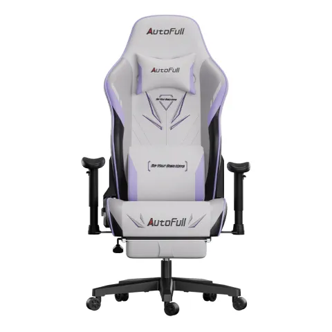 Премиум игровое кресло Autofull серия C3, AFC301WSS, с поддержкой для ног, белый