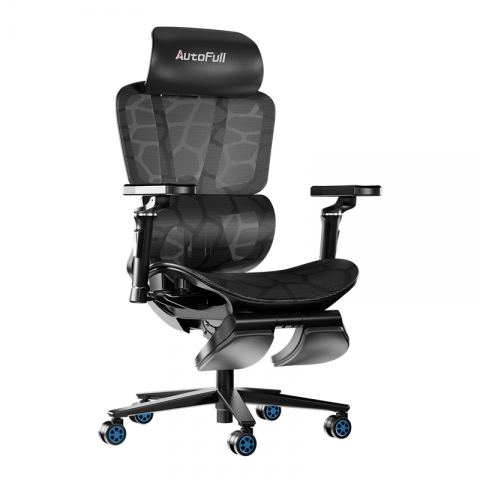 Премиум игровое кресло Autofull серия G5, AFC401WGS, с поддержкой для ног, синий