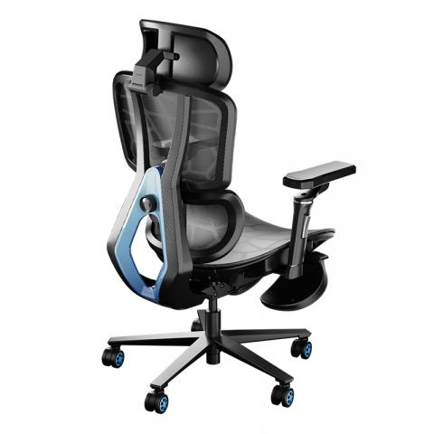 Премиум игровое кресло Autofull серия G5, AFC401WGS, с поддержкой для ног, синий