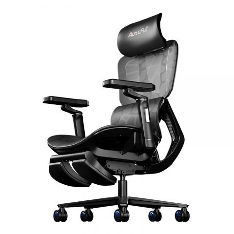 Премиум игровое кресло Autofull серия G5, AFC401WGS, с поддержкой для ног, синий