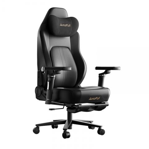 Премиум игровое кресло Autofull серия M6, AFM601BGS, с поддержкой для ног, черный
