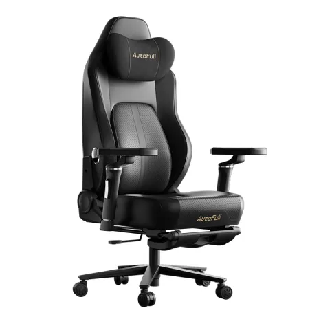 Премиум игровое кресло Autofull серия M6, AFM601BGS, с поддержкой для ног, черный