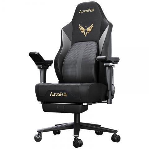 Премиум игровое кресло Autofull серия M6, AFM601BVS, поддержка ног, подогрев, обдув