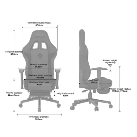 Игровое кресло Anda Seat Jungle, черный