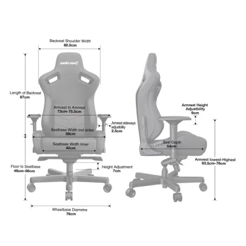 Игровое кресло Anda Seat Kaiser 2, бордовый