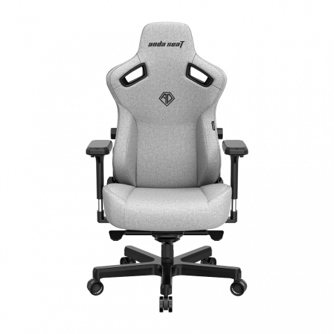 Кресло игровое Anda Seat Kaiser 3 XL, серый, ткань
