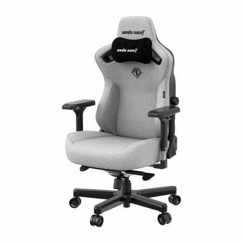 Кресло игровое Anda Seat Kaiser 3 XL, серый, ткань