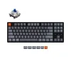 Беспроводная механическая клавиатура Keychron K8, TKL, алюминиевый корпус, RGB подсветка, Gateron Blue Switch