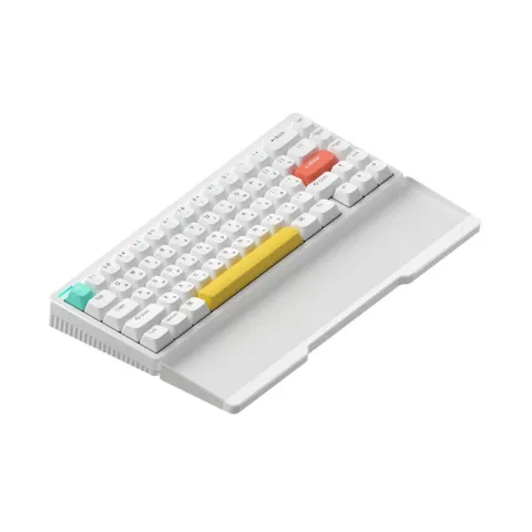 Беспроводная механическая клавиатура Nuphy Halo65, 67 клавиш, RGB подсветка, Night Breeze Switch, White